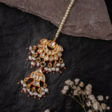Gold Plated Womens Kundan, Polki Maangtikka