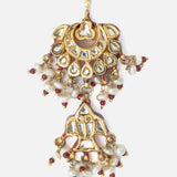 Gold Plated Womens Kundan, Polki Maangtikka