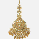 Gold Plated Womens Kundan & Polki Maangtikka