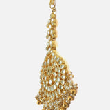 Gold Plated Womens Kundan & Polki Maangtikka