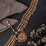 Gold Plated Womens Kundan, Polki Maathapatti