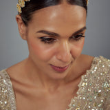 Saadgi Gold Plated Kundan, Polki Womens Maathapatti