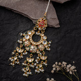 Gold Plated Womens Kundan, Polki Maangtikka