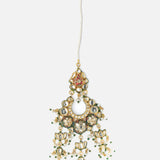 Gold Plated Womens Kundan, Polki Maangtikka