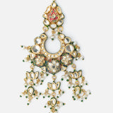 Gold Plated Womens Kundan, Polki Maangtikka
