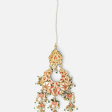 Gold Plated Womens Kundan, Polki Maangtikka