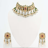 Rashvika Kundan Polki Necklace Set