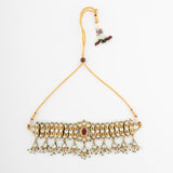 Rashvika Kundan Polki Necklace Set