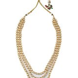 Gold Finish Kundan Polki Layered Necklace