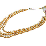 Gold Finish Kundan Polki Layered Necklace