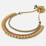 Gold Plated Multicolored Womens Short Necklace set