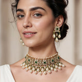 Meherika Kundan Polki Necklace Set