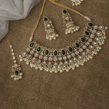 Zaynara Kundan Polki Necklace Set & Mangtika