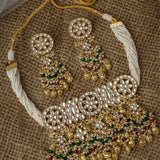 Vahrini Kundan Polki Necklace Set