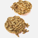 Saadgi Gold Plated Womens Long Necklace Set with Pair of Earrings