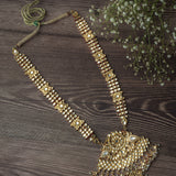 Gold Plated Womens Kundan Long Necklace