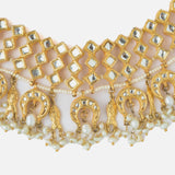 Gold Plated Womens Kundan Choker Necklace