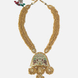 Gold Plated Womens Beads Long Necklace