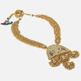 Gold Plated Womens Beads Long Necklace