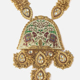 Gold Plated Womens Beads Long Necklace