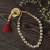 Gold Plated Womens Kundan Short Necklace