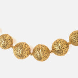 Gold Plated Womens Beads Long Necklace