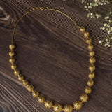 Gold Plated Womens Beads Long Necklace