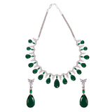 Emerald Radiance Statement Necklace Set