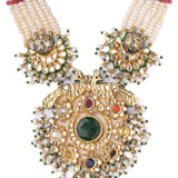 Vianah Kundan Polki Necklace Set