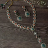 Laurenne Synthetic Stone Necklace Set