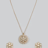 Celeste Floral Diamond-Inspired Pendant Set