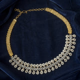 Gold Plated Womens Zircon Choker Necklace