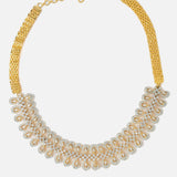 Gold Plated Womens Zircon Choker Necklace