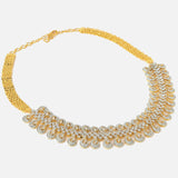 Gold Plated Womens Zircon Choker Necklace