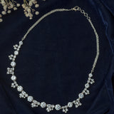Silver Plated Womens Short Necklace set