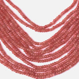 Orange & White Womens Beads Long Necklace