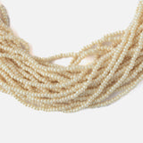 Gold Plated White Womens Pearl Short Necklace