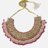 Gold Plated Red Womens Choker Necklace set