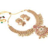 Isvaraah 2.0 Gold Plated Short Necklace Set with Pair of Earrings