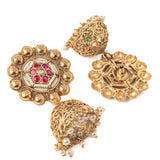 Isvaraah 2.0 Gold Plated Long Necklace Set with Pair of Earrings