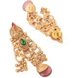 Isvaraah 2.0 Gold Plated Multicolored Short Necklace Set with Pair of Earrings