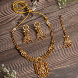 Isvaraah 2.0 Gold Plated Short Necklace Set with Maangtikka & Pair of Earrings
