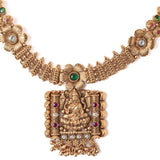 Isvaraah 2.0 Gold Plated Short Necklace Set with Maangtikka & Pair of Earrings
