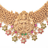Isvaraah 2.0 Gold Plated Choker Necklace Set with Maangtikka & Pair of Earrings