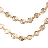 Isvaraah 2.0 Gold Plated Diamond Short Necklace Set with Pair of Earrings