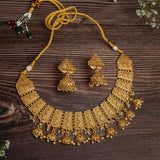 Isvaraah 2.0 Gold Plated Short Necklace Set with Pair of Earrings