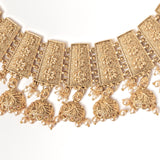 Isvaraah 2.0 Gold Plated Short Necklace Set with Pair of Earrings