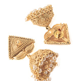 Isvaraah 2.0 Gold Plated Short Necklace Set with Pair of Earrings