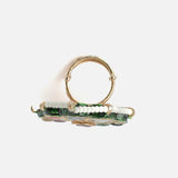 Saadgi Gold Plated Multicolored Womens Kundan, Polki Ring