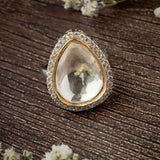 Zia 2.0 Gold Plated Womens Zircon Ring